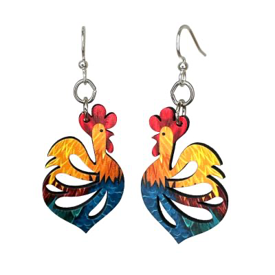 Rooster Earrings