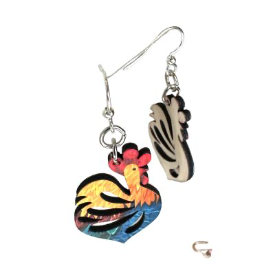 Rooster Earrings