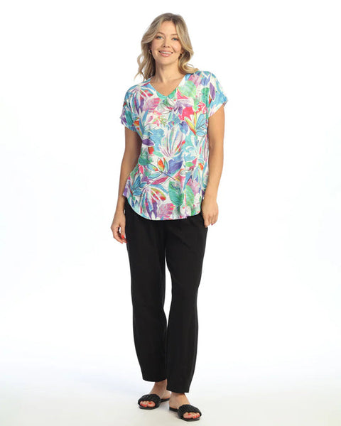 Rio Short Sleeve V Neck Top