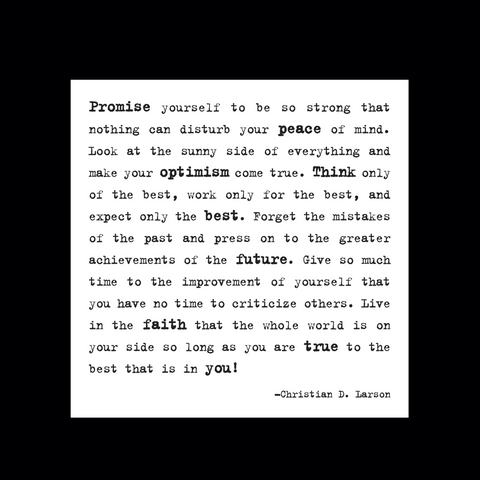 Promise Yourself Magnet