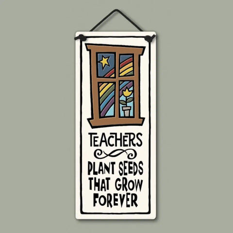 Teachers Plant Seeds Clay Tile