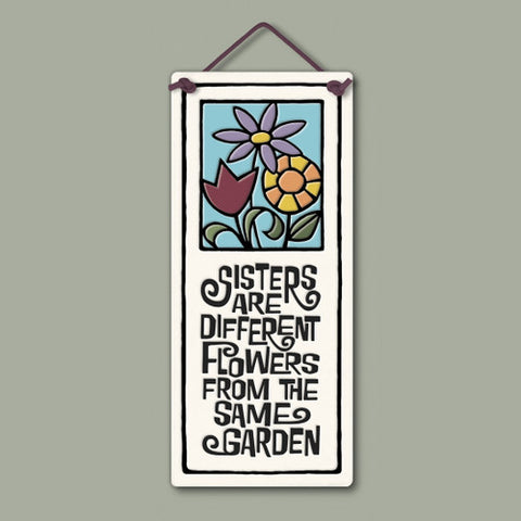 Sister Flowers Clay Tile