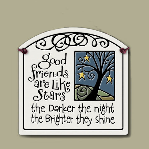 Good Friends Stars Clay Tile