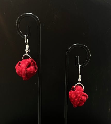 Red Gumball Earrings