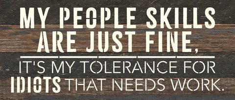People Skills Sign