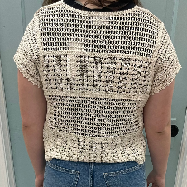 Cropped Cardigan Ivory