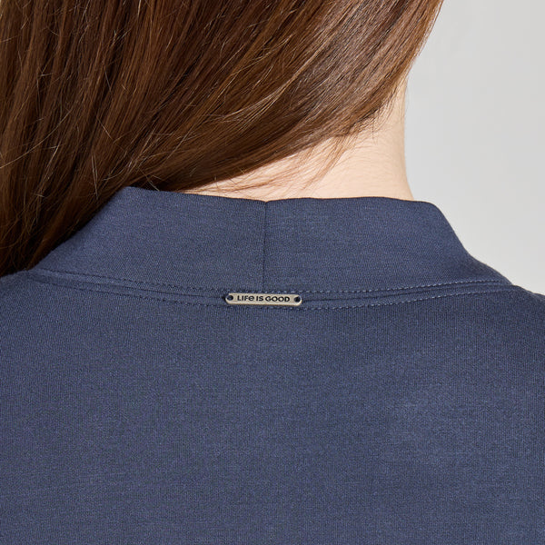 Open Cardigan Ink Blue