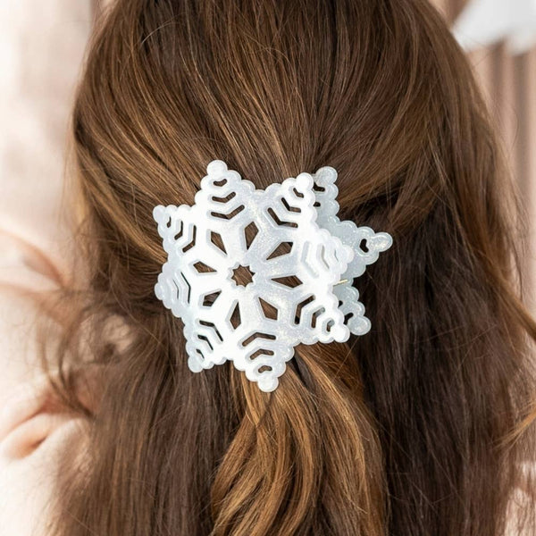 Glitter Snowflake Flat Cip