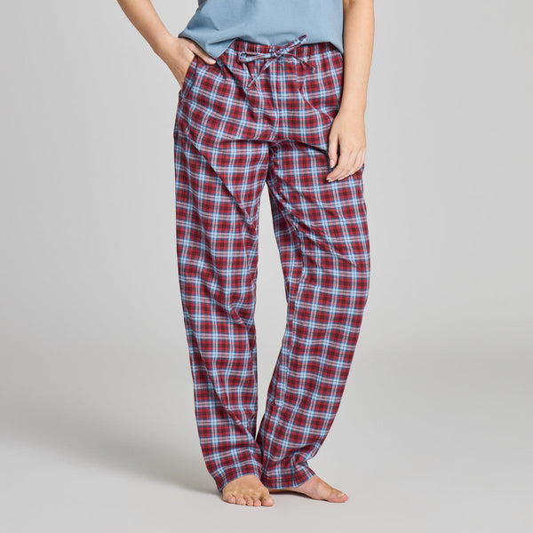 Deep Burgundy Plaid Pants