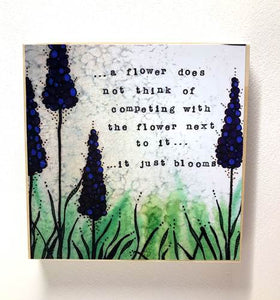 Flowers in Bloom Plaque