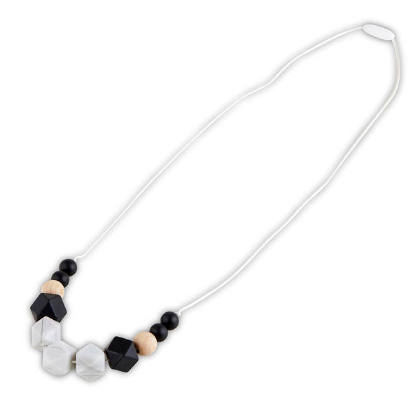 Black Marble Silicone Necklace