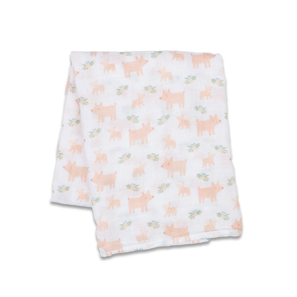 Piggies Muslin Swaddle