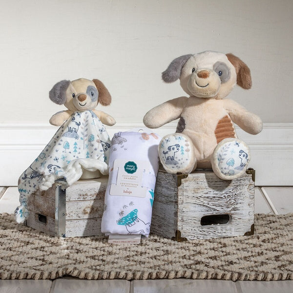 Sparky Puppy Muslin Swaddle