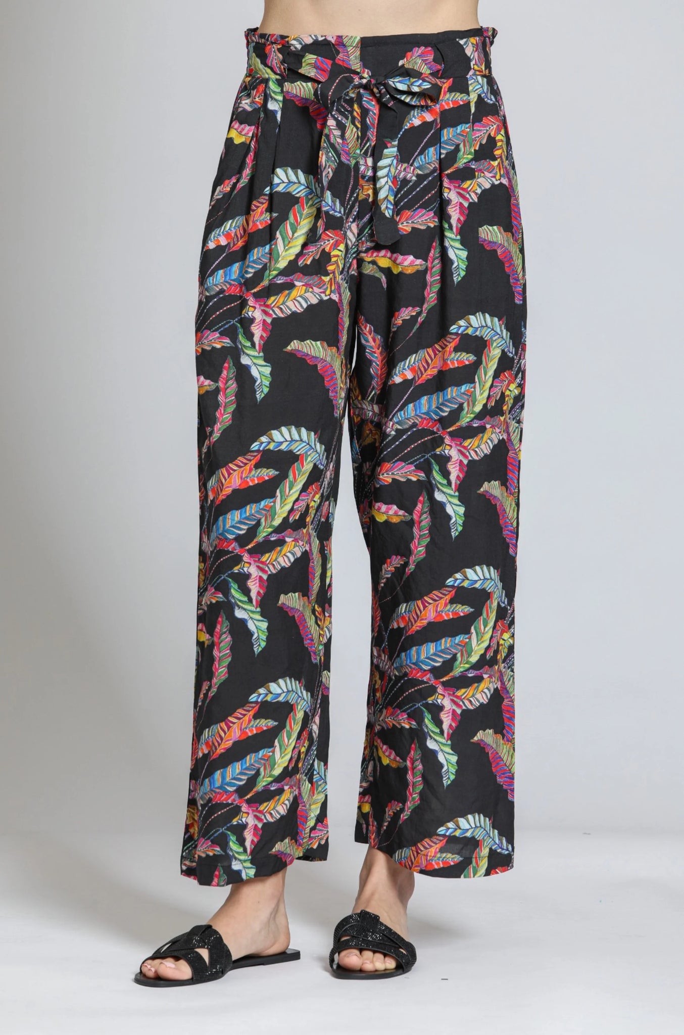 Crop Wide Leg Pant Multi