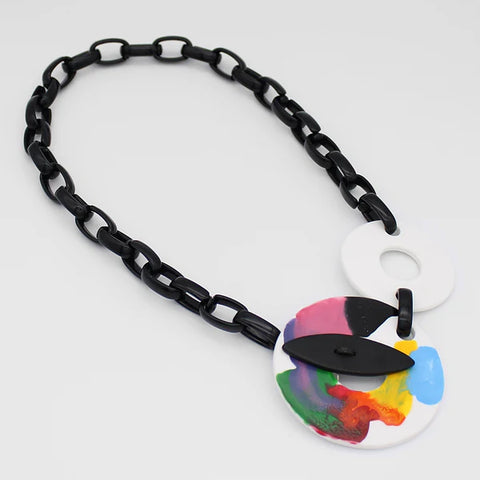 Multi Color Chain Necklace