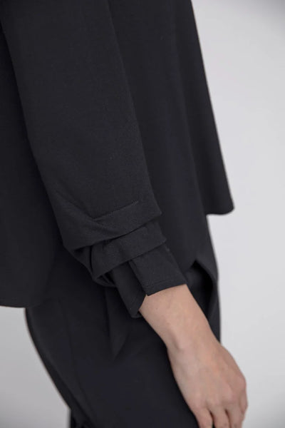Black Pleated Top
