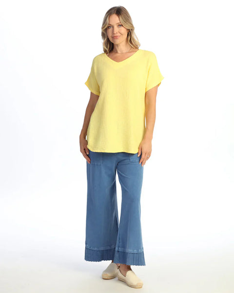 Mineral Double Gauze Top
