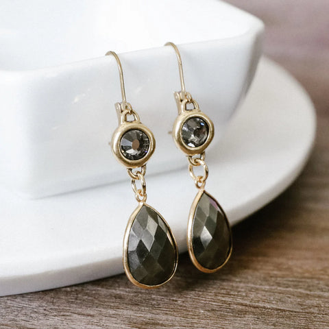 Nantucket Gold Pyrite Earrings