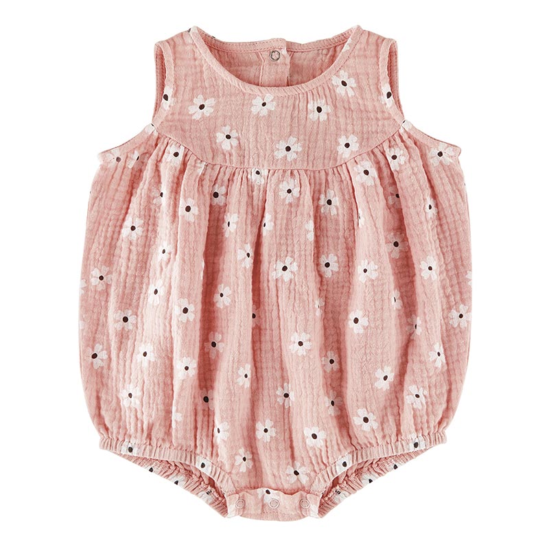 Pink Daisy Romper