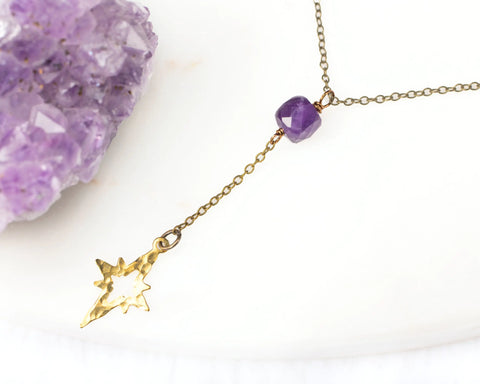 Amethyst Star Necklace