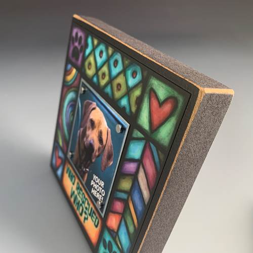 Who Rescued Who Wood Frame