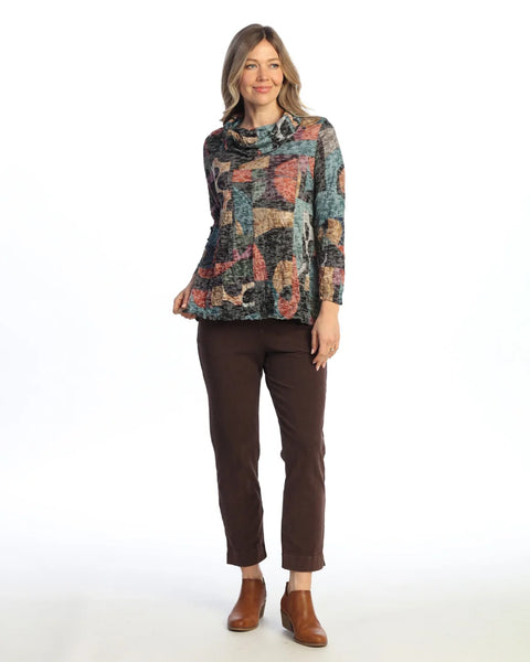Tessa Crushed Cowl Neck Top