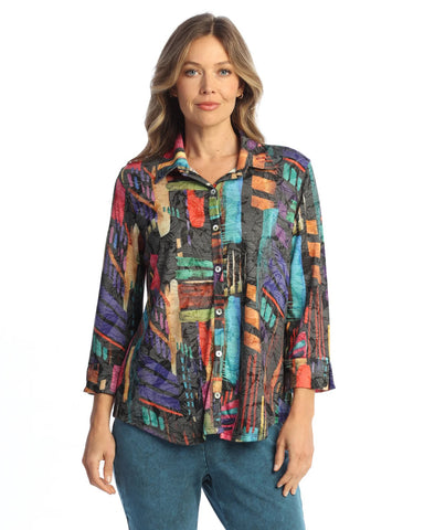 Times Square Button Up Top