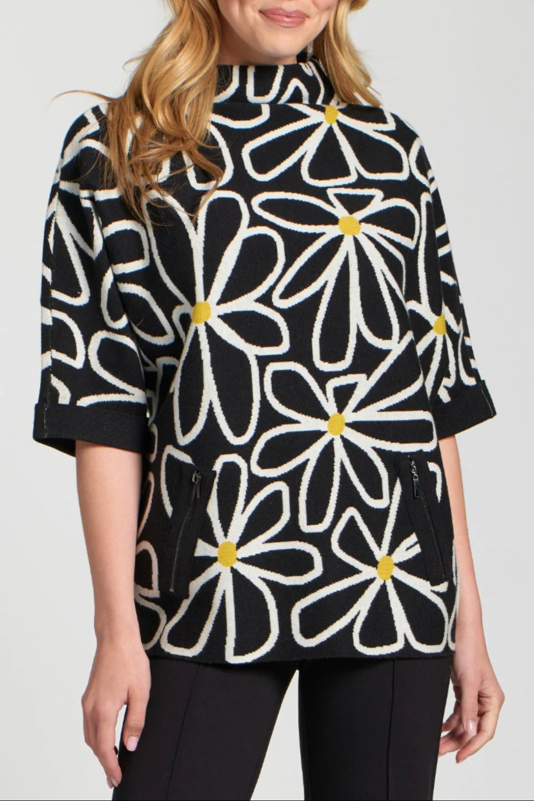 Whimsical Floral Sweater
