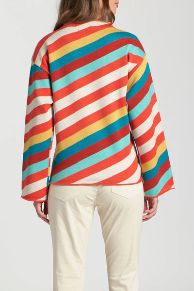 Terra Cotta Stripe Sweater