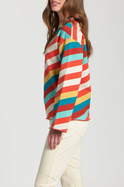 Terra Cotta Stripe Sweater