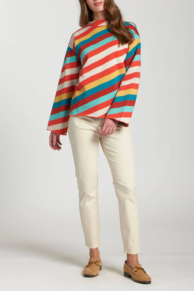 Terra Cotta Stripe Sweater