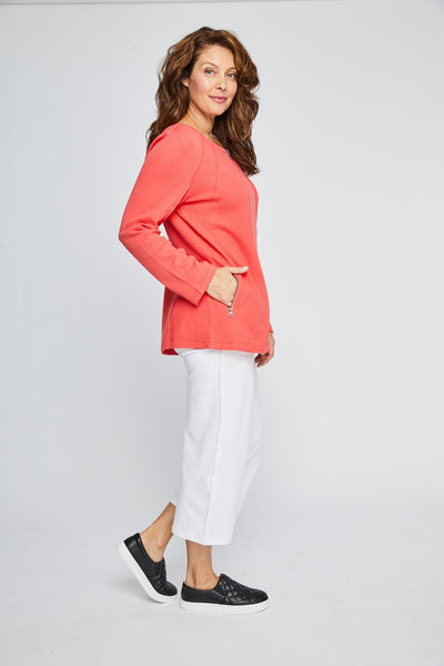 Papaya Zip Jacket