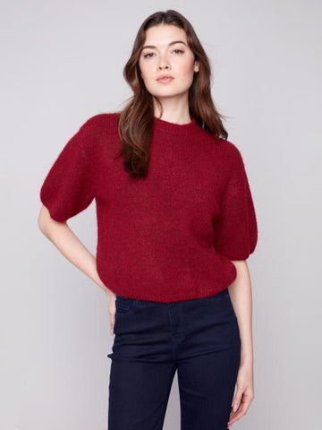 Cabernet Elbow Sleeve Sweater