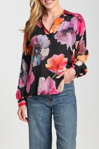 Bright Pink Pullover Top