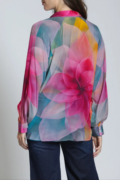 Bright Pink Floral Top