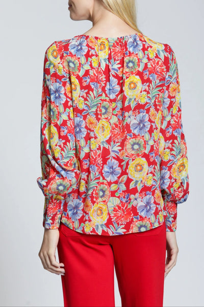 Red Floral Top
