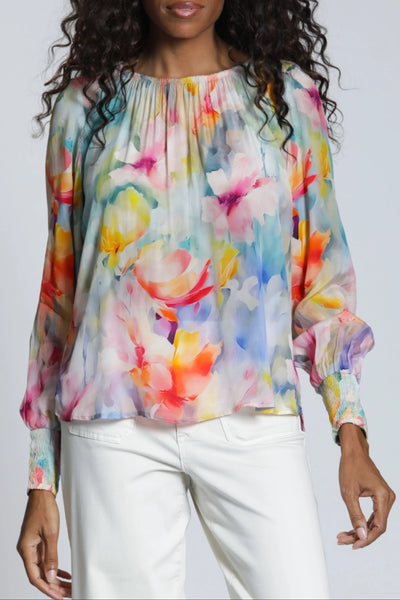 Yellow Watercolor Top