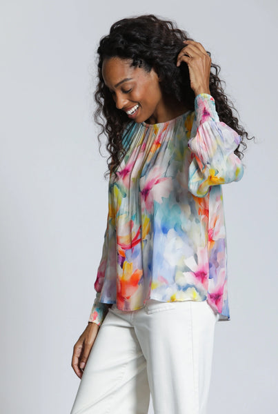 Yellow Watercolor Top