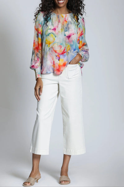 Yellow Watercolor Top