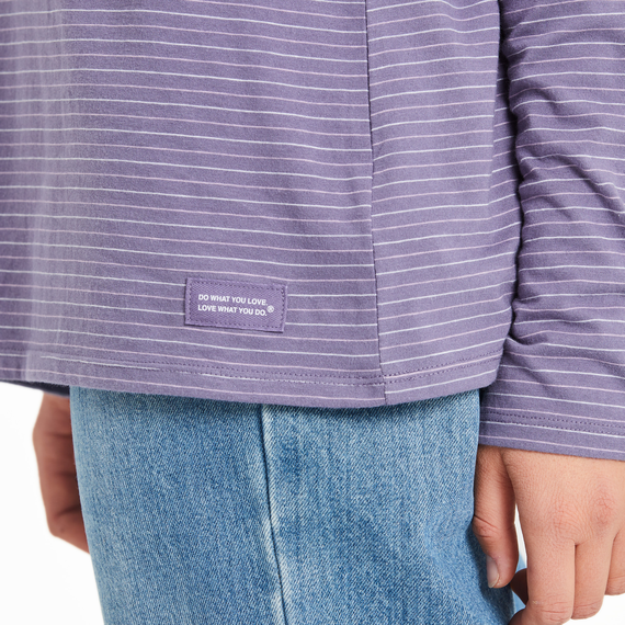 Purple Paw Stripe Hoodie