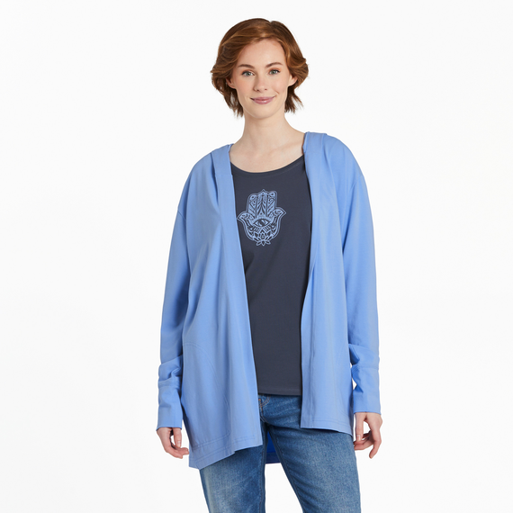 Flex Cardigan Cornflower Blue