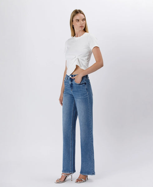 High Rise Baggy Wide Jeans