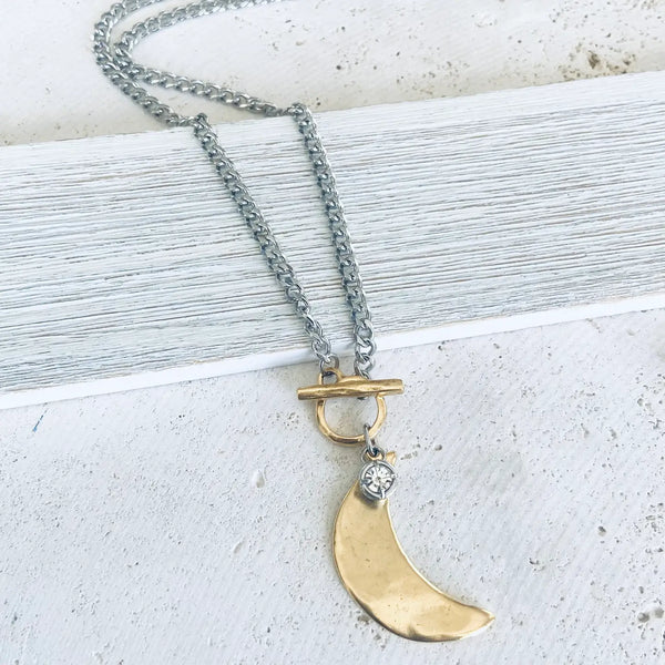 Moon Toggle Necklace