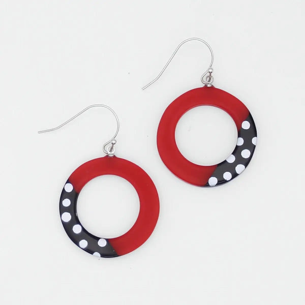 Inez Earrings Red