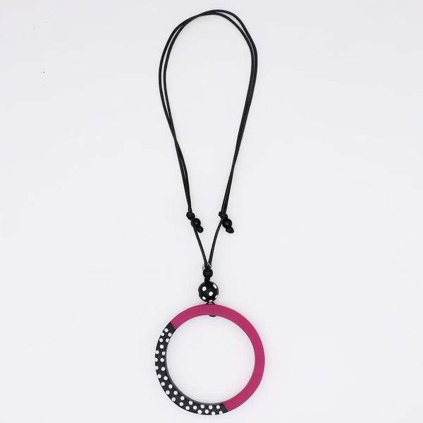 Inez Necklace Fuchsia