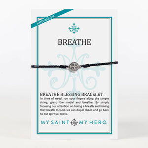 Breathe Blessing Bracelet Black Peace by Piece Co