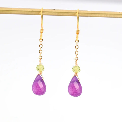 Violet Lime Earrings