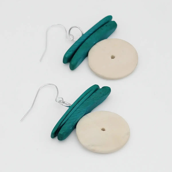 White Billie Earrings