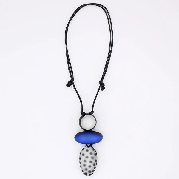 Blue Midori Polka Dot Necklace