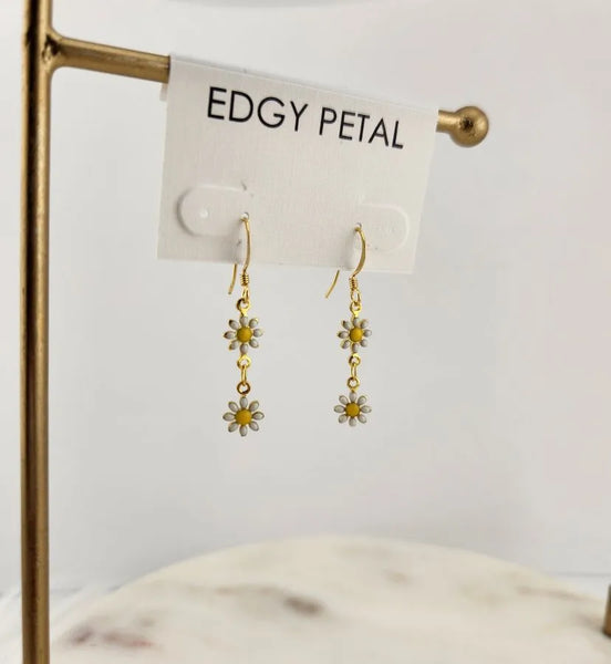 Daisy Chain Gold Earrings
